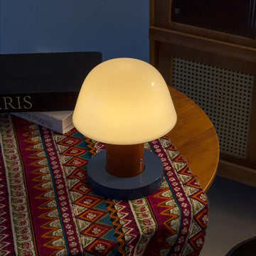 Rechargeable Mushroom Table Lamp, 3 Color Temperature