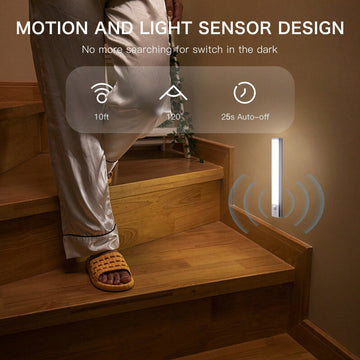 2Packs Motion-Activated LED Under Cabinet Lights, Magnetic Design