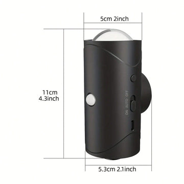 2pcs LED Motion Sensor Wall Lights, Rechargeable LED Night Lights RGB Gradient Ambient Light, Dimmable Indoor Lamps, Magnetic Step Lights Suitable For Hallways, Bedside, Desks, Closets, And Emergency Use
