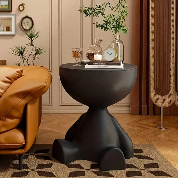 2-In-1 Modern Creative Bear-Shaped Storage Cabinet Bedside Table, Coffee Table