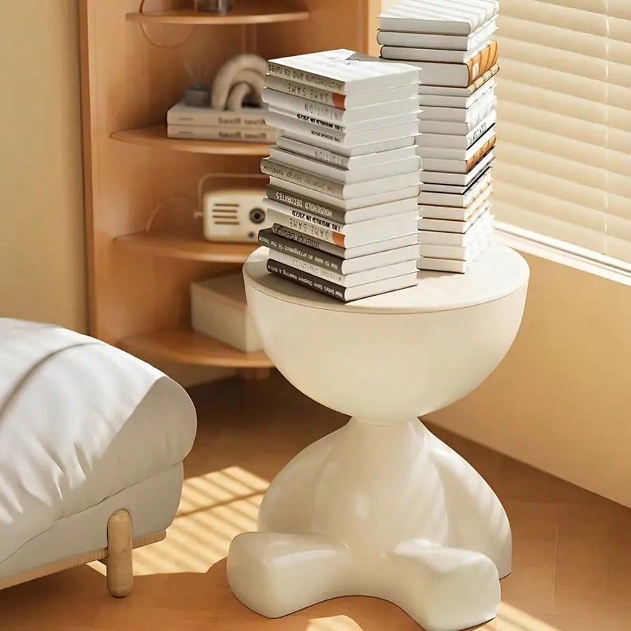 2-In-1 Modern Bear-Shaped Storage Cabinet Bedside Table, Coffee Table ...