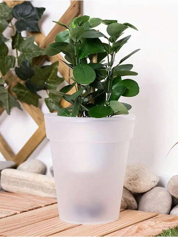 Solar Plant Lights, White LED Flower Pot Lights