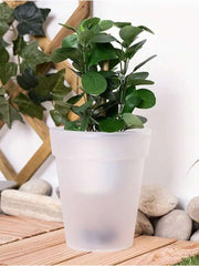 Solar Plant Lights, White LED Flower Pot Lights