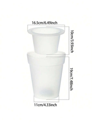 Solar Plant Lights, White LED Flower Pot Lights