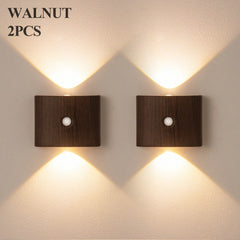 2PCS LED Smart Motion Sensor Wall Light, Rotatable, Magnetic Installation, Adjustable Color Temperature And Brightness, Suitable For Corridor, Bathroom, Bedroom, Kitchen, Cabinet, Stairs, Entrance, Bedside, Tabl