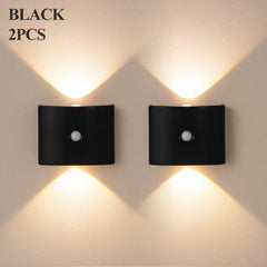 2PCS LED Smart Motion Sensor Wall Light, Rotatable, Magnetic Installation, Adjustable Color Temperature And Brightness, Suitable For Corridor, Bathroom, Bedroom, Kitchen, Cabinet, Stairs, Entrance, Bedside, Tabl