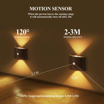 2PCS LED Smart Motion Sensor Wall Light, Rotatable, Magnetic Installation, Adjustable Color Temperature And Brightness, Suitable For Corridor, Bathroom, Bedroom, Kitchen, Cabinet, Stairs, Entrance, Bedside, Tabl