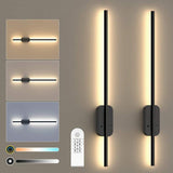 Set Of Two Linear Wall Lights, Magnetic Install, Rechargeable (2-Pack)