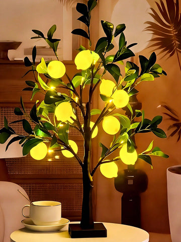 24LEDs Artificial Lemon Tree Light, Set of 2