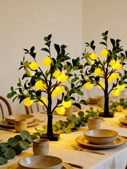 24LEDs Artificial Lemon Tree Light, Set of 2