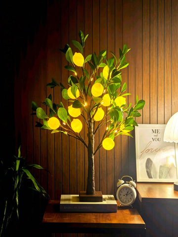 24LEDs Artificial Lemon Tree Light, Set of 2