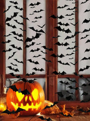 24pcs Halloween 3D Glowing Bat Decorations
