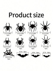 24pcs Halloween 3D Glowing Bat Decorations