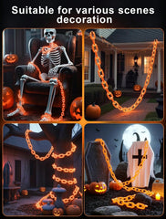 6.56Ft  Halloween Chain Light, Battery Powered, 8 Modes