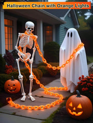 6.56Ft  Halloween Chain Light, Battery Powered, 8 Modes