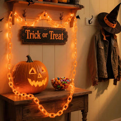 6.56Ft  Halloween Chain Light, Battery Powered, 8 Modes