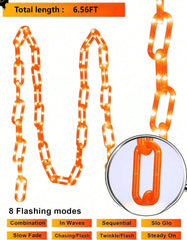 6.56Ft  Halloween Chain Light, Battery Powered, 8 Modes