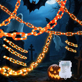 6.56Ft  Halloween Chain Light, Battery Powered, 8 Modes