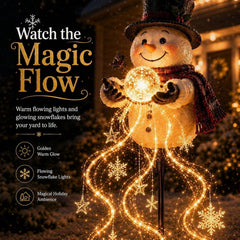 Christmas Snowman Solar Garden Light