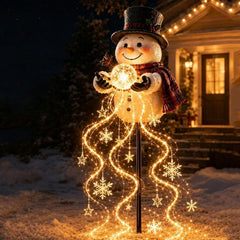 Christmas Snowman Solar Garden Light