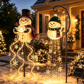 Christmas Snowman Solar Garden Light
