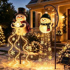 Christmas Snowman Solar Garden Light