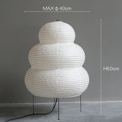 Japanese Wabi-Sabi Rice Paper Table Lamp