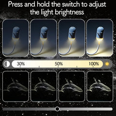 2-in-1 Galaxy Projector Night Light, USB Portable Starry Sky  Projector for Bedroom (6 Slide)