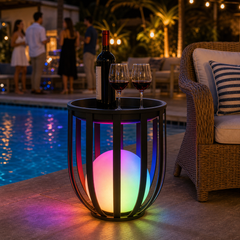 Outdoor Solar Power LED Plant Stand