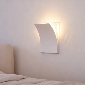 Paper Curve LED Wall Light, Modern Minimalist Wall Sconce with Curved Design