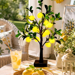 24LEDs Artificial Lemon Tree Light, Set of 2