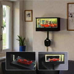 Infinity Garage Light LED Mirror Key Holder