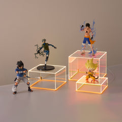 3Pcs Iridescent Acrylic Display Risers with LED light