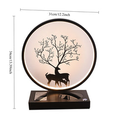 3-in-1 LED Bedside Desk Lamp with 15W Fast Wireless Charger & Speaker, Stepless Dimmable