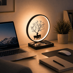 3-in-1 LED Bedside Desk Lamp with 15W Fast Wireless Charger & Speaker, Stepless Dimmable