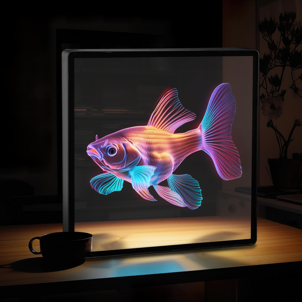 3D Hologram LED Fan With Frame