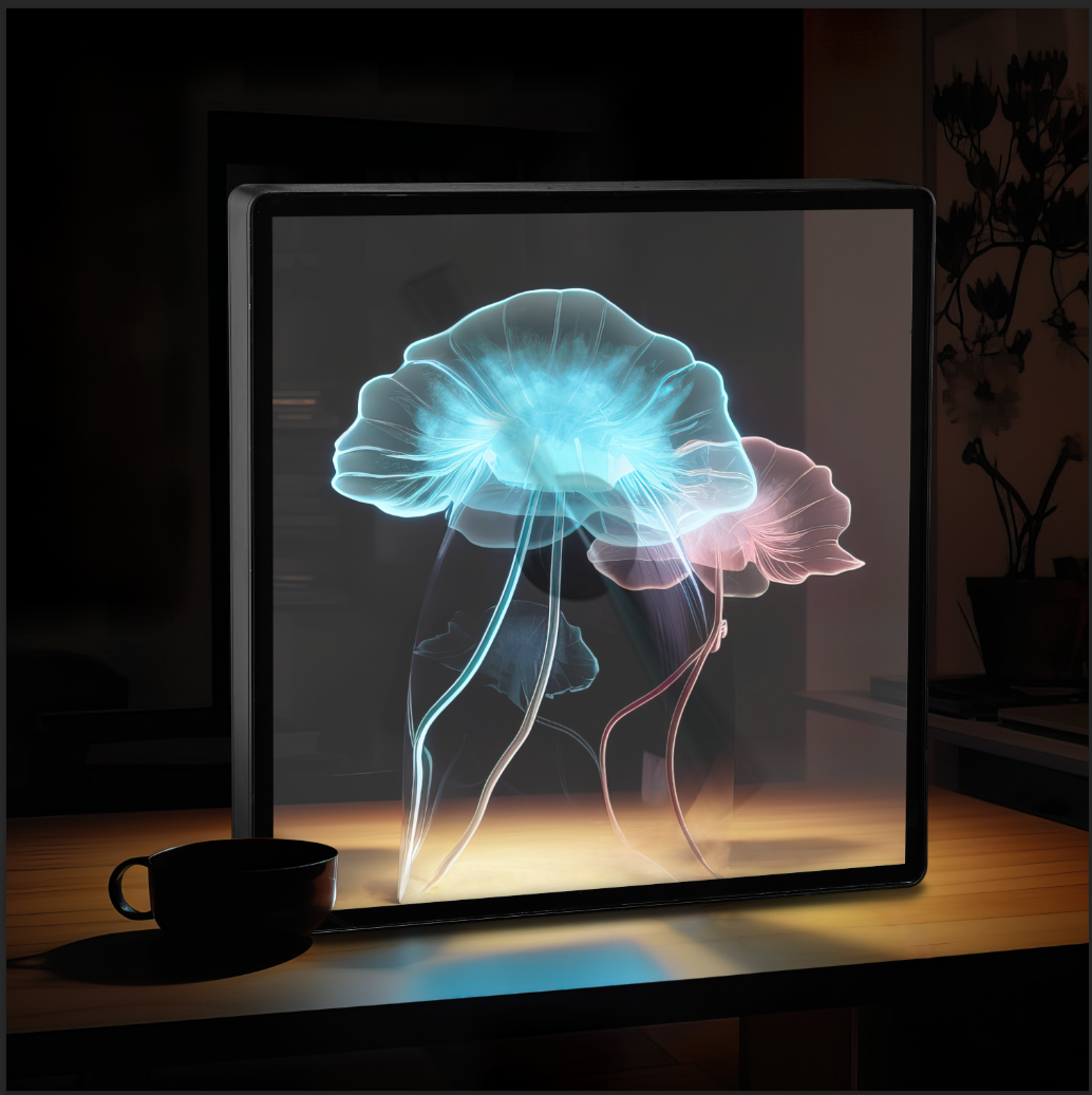 Hologram LED Fan With Frame, Naked Eye 3D Projector | EP LIGHT – EP LLC
