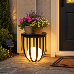 Outdoor Solar Power LED Plant Stand