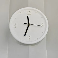 No-Drill Corner Wall Clock, Bauhaus Style Silent Hanging Clock for Room Corners