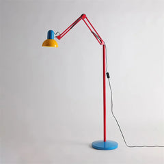 Adjustable Memphis-Style Floor Lamp with Bold Colour Design