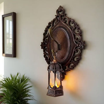 Rustic Decorative Moroccan Wall Lantern