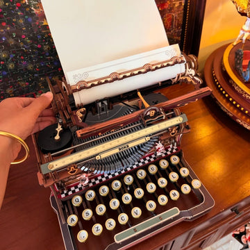 Mechanical Typewriter 3D Wooden Puzzle