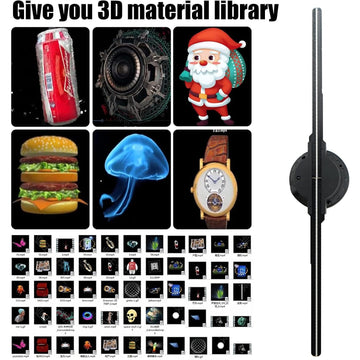 3D Halloween Hologram Fan Projector