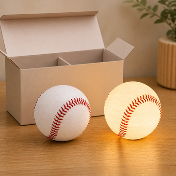 Baseball Night Light, Gift for Baseball Fans, Kids & Players