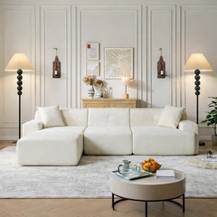 Mid Century Modern Wood Large Floor Lamp with Pleated Lampshade 65