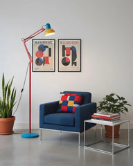 Adjustable Memphis-Style Floor Lamp with Bold Colour Design