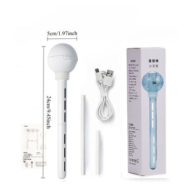 Portable Mini Humidifier Stick, Small Cordless Humidifying Wand for Water Bottle or Cup
