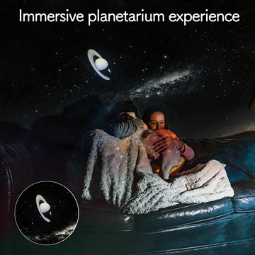 2-in-1 Galaxy Projector Night Light, USB Portable Starry Sky  Projector for Bedroom (6 Slide)