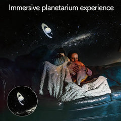 2-in-1 Galaxy Projector Night Light, USB Portable Starry Sky  Projector for Bedroom (6 Slide)