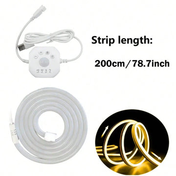 Motion Sensor Neon Lights Flex Strip, USB Powered For Stairs, Corridors